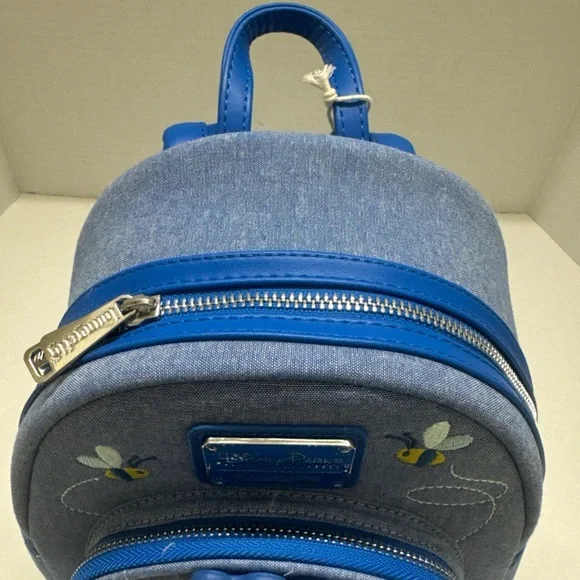 Loungefly Disney Parks Exclusive Denim Winnie the Pooh & Friends Mini Backpack - Picture 6 of 7